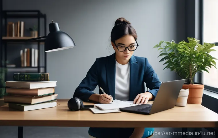 멀티미디어 제작자 면접 질문과 답변 - **Prompt:** A creative professional, with smart casual business attire, presenting a dynamic digital...